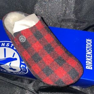 Birkenstock Zerrnatt Rivet Plaid Red Size 37 (Women’s 6)